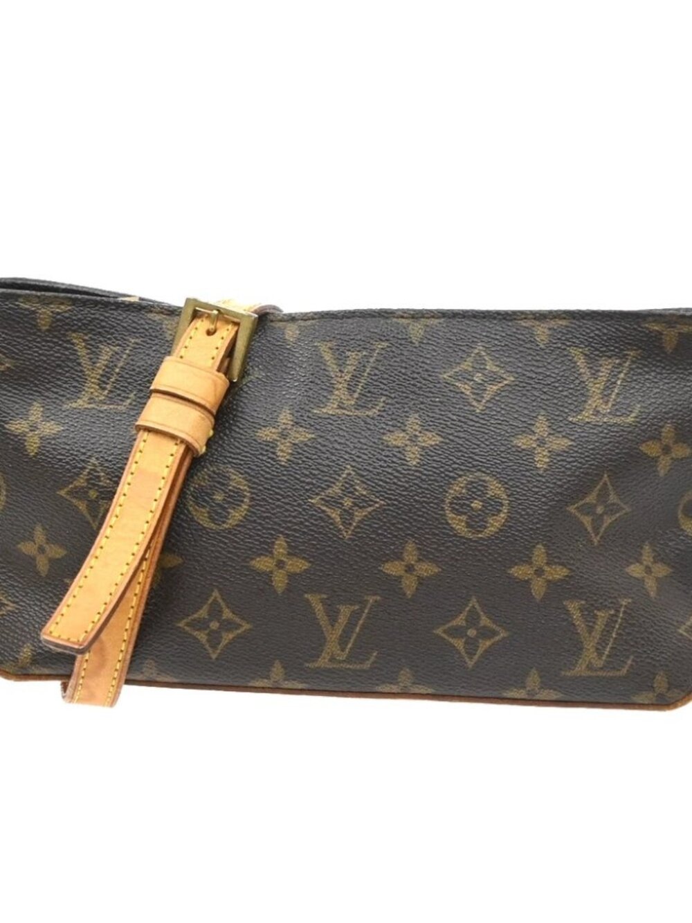LOUIS VUITTON Logo Trotteur Shoulder Bag Monogram Leather Brown M51240 76YJ280